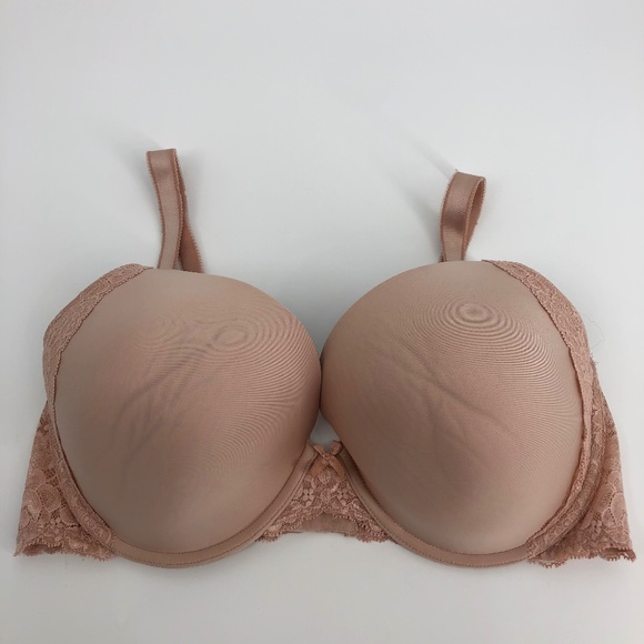 Victorias Secret Dream Angels Perfect Coverage Bra 38DD Pink Lace - Picture 1 of 11